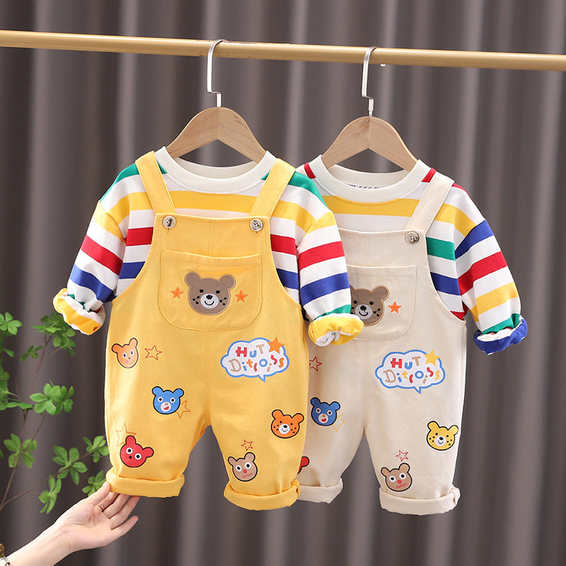 Boys' Top & Overalls Set