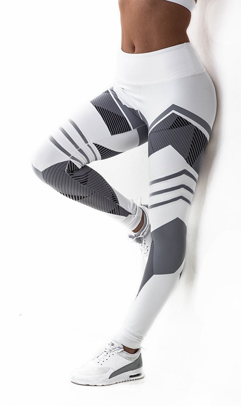 Reflective Print Yoga Leggings