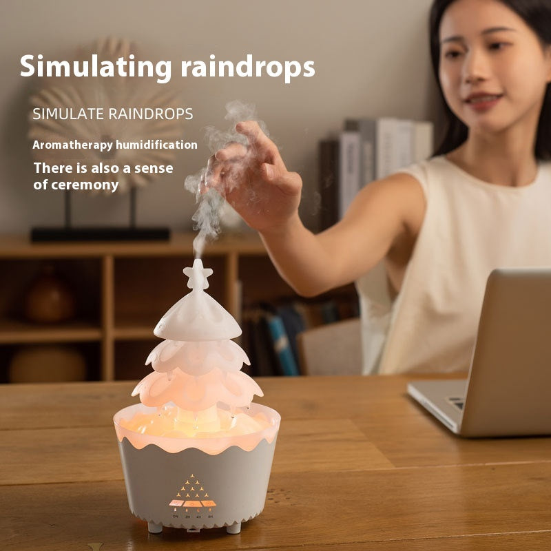 Wood-Grain Aroma Diffuser with Remote