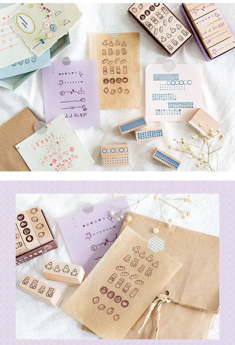 Mini Kingdom Wooden Stamp Set (6 pcs)