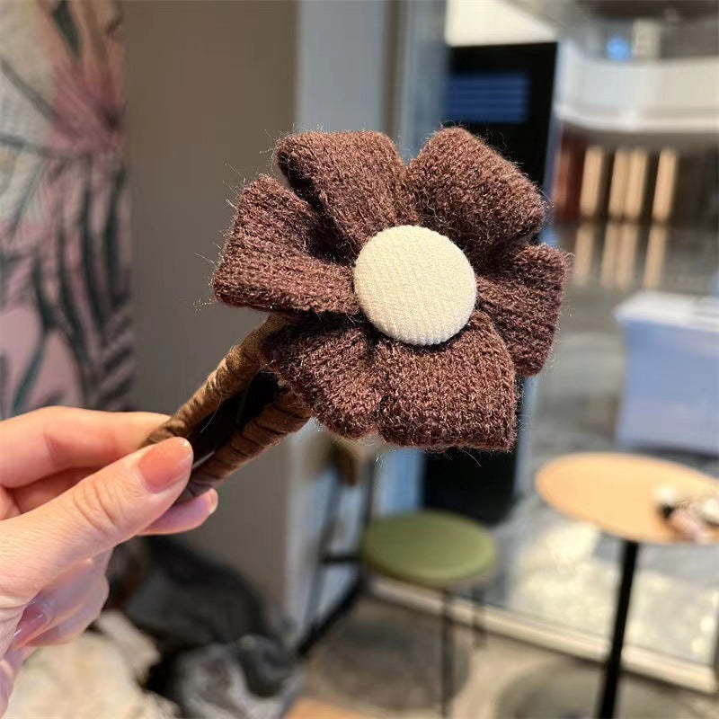 Large Fabric Flower Hair Clip