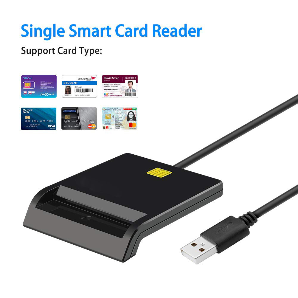 USB Smart Card Reader (CAC Compatible)