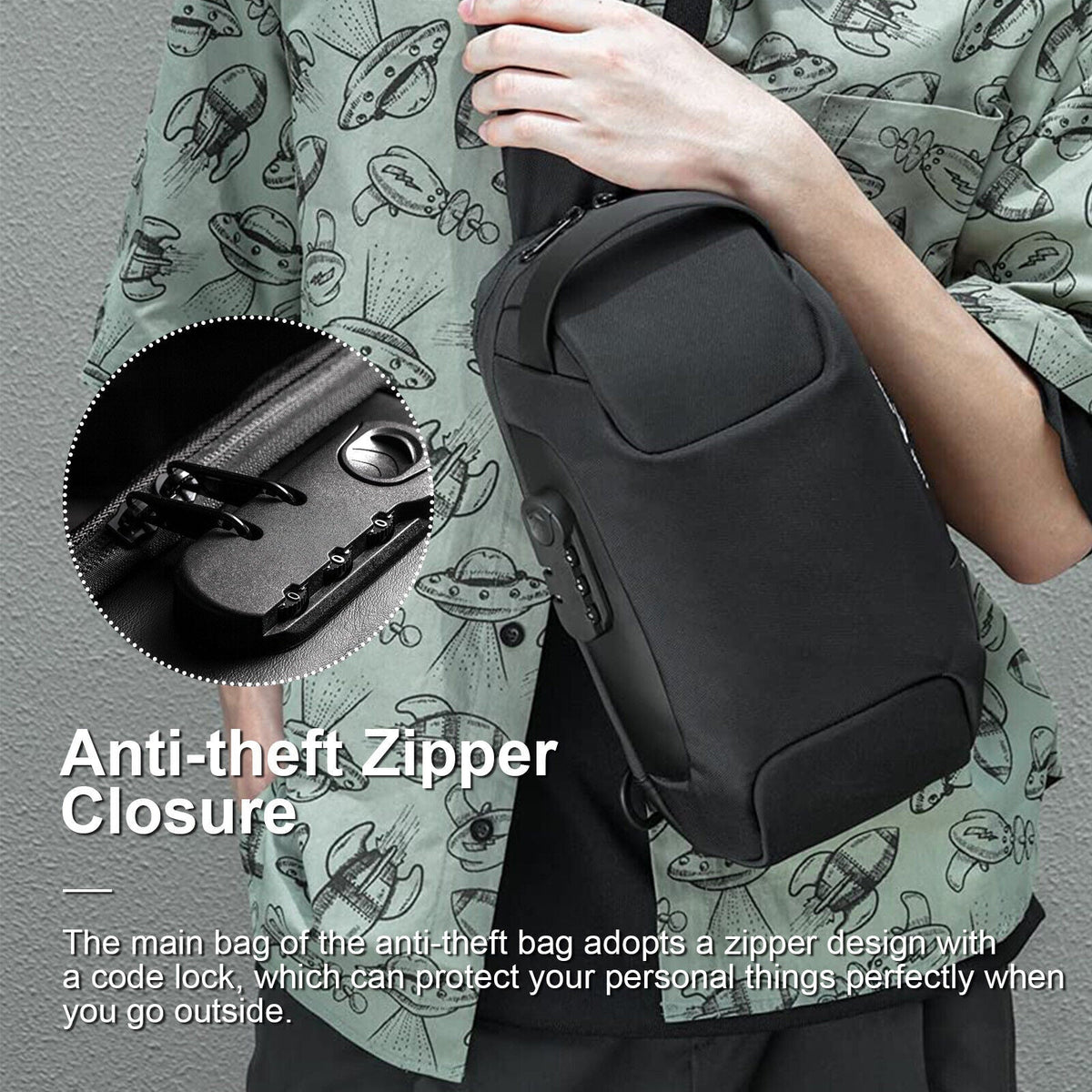 Men's Waterproof Sling Chest Bag