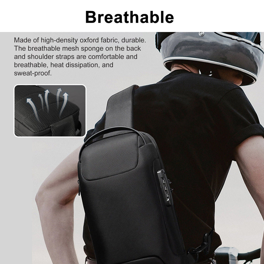 Men's Waterproof Sling Chest Bag