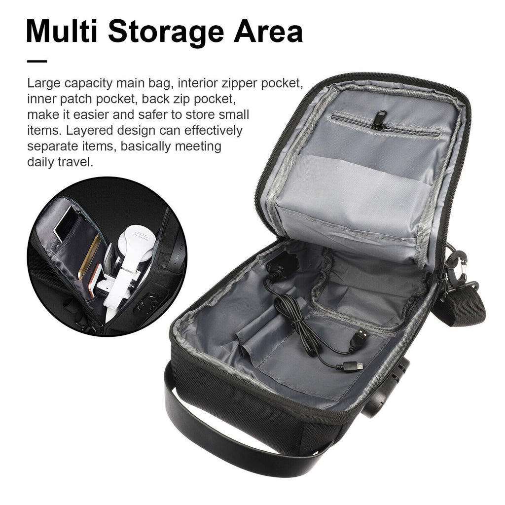 Men's Waterproof Sling Chest Bag