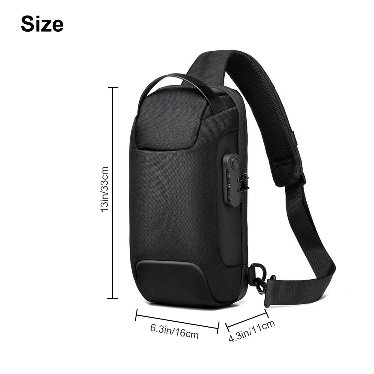 Men's Waterproof Sling Chest Bag
