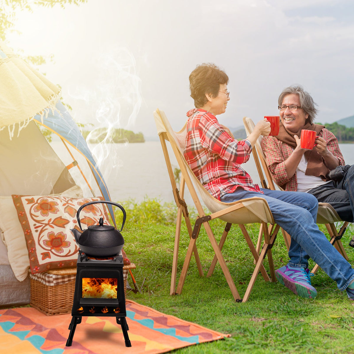 Portable Wood-Burning Camping Stove
