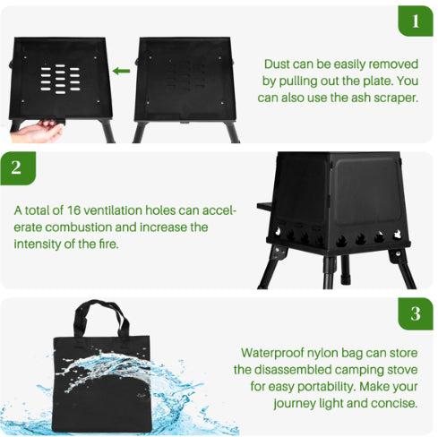 Portable Wood-Burning Camping Stove
