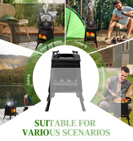 Portable Wood-Burning Camping Stove