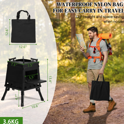 Portable Wood-Burning Camping Stove