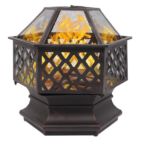 22-Inch Hexagon Fire Pit