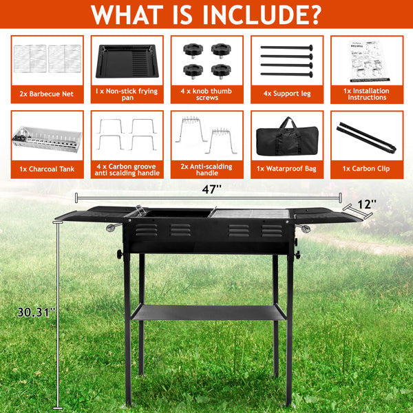 Portable Folding Kabob Grill