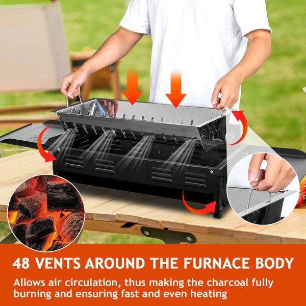 Portable Folding Kabob Grill