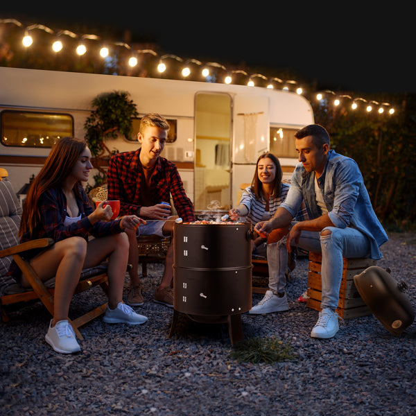 Offset Charcoal Smoker Grill