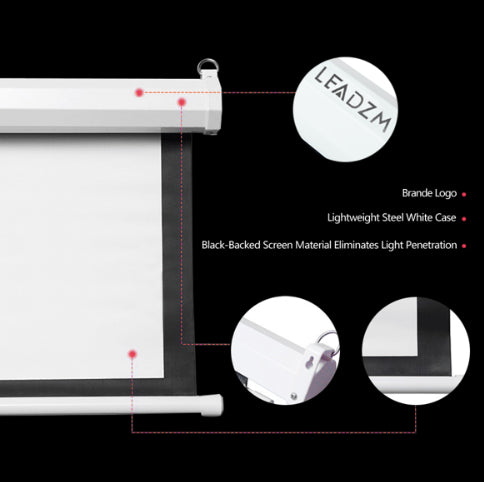 100-Inch Motorized Projector Screen