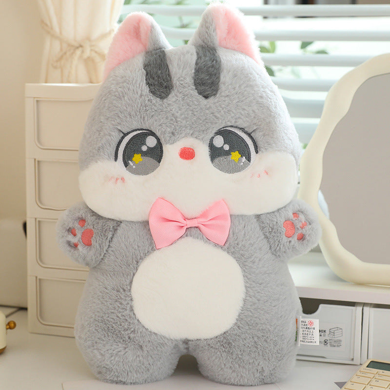 Colorful Cat Plush Pillow