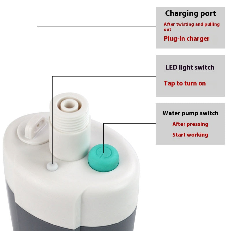 Rechargeable Portable Camping Shower