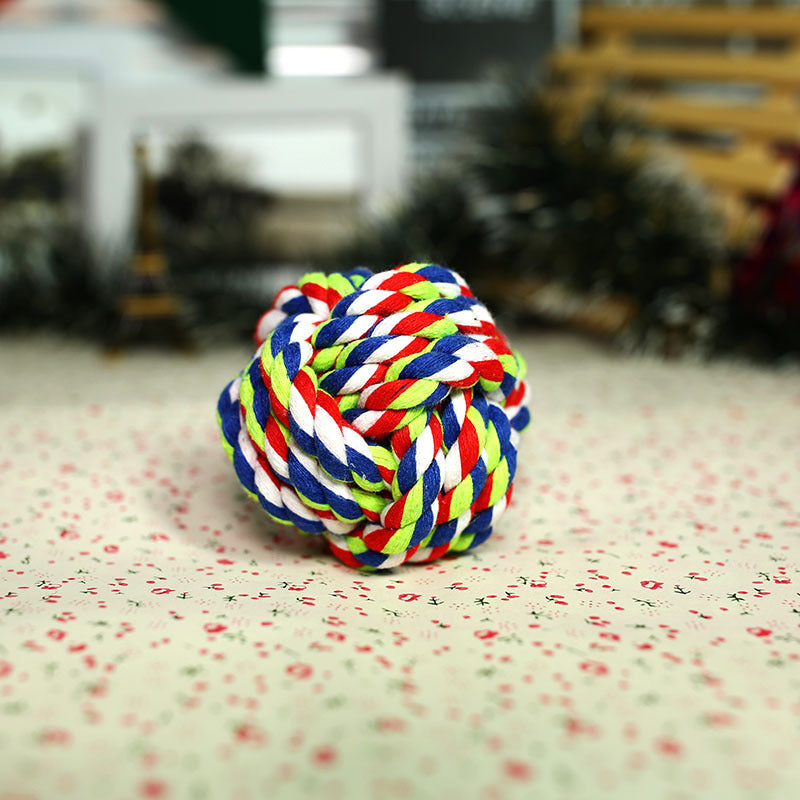 Hand-Woven Cotton Rope Ball