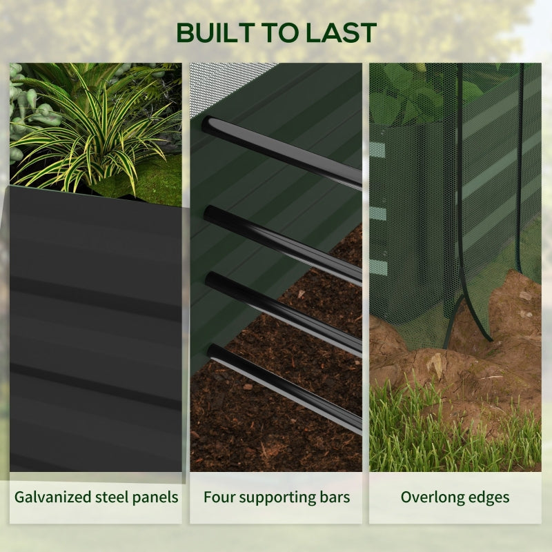 Raised Planter with Crop Cage