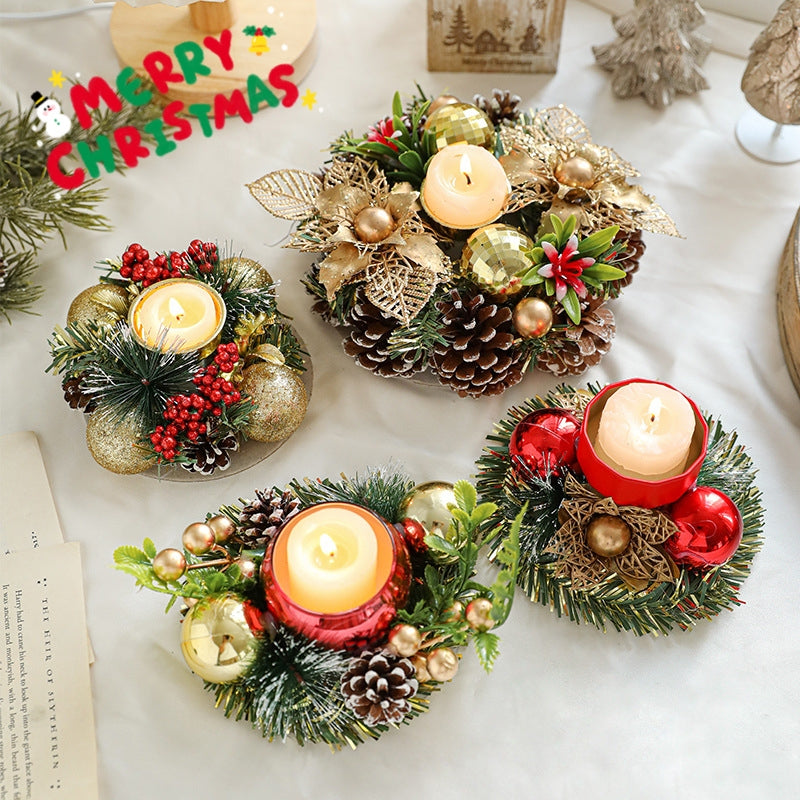 Pinecone Christmas Candle Holder