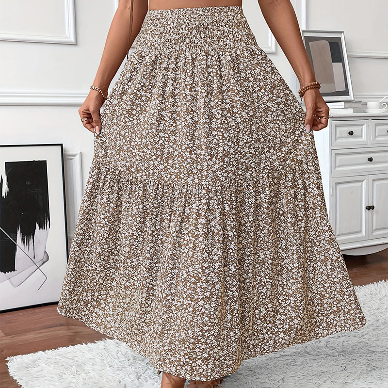Boho Floral Maxi Skirt