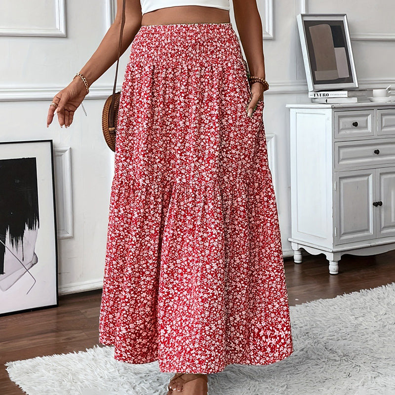 Boho Floral Maxi Skirt