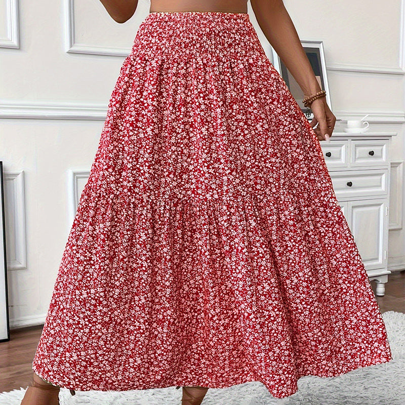 Boho Floral Maxi Skirt