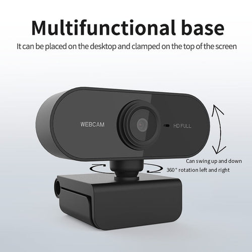 1080p Webcam with Built-In Microphone