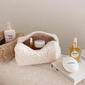 Teddy Plush Makeup Bag