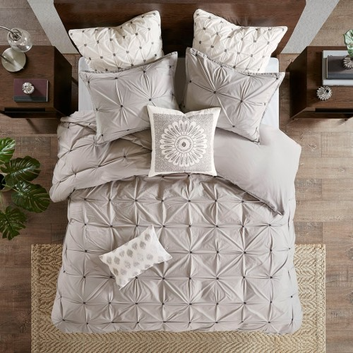 Embroidered Cotton Throw Pillow