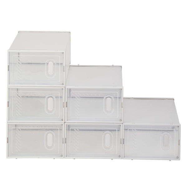 Stackable Clear Shoe Boxes (6 pcs)