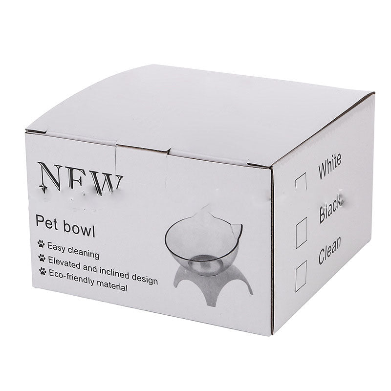 Elevated Cat Feeder with Clear Bowls