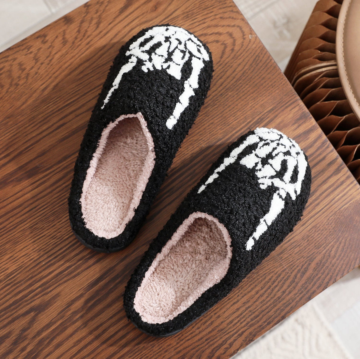 Rock-On Skeleton Hand Slippers