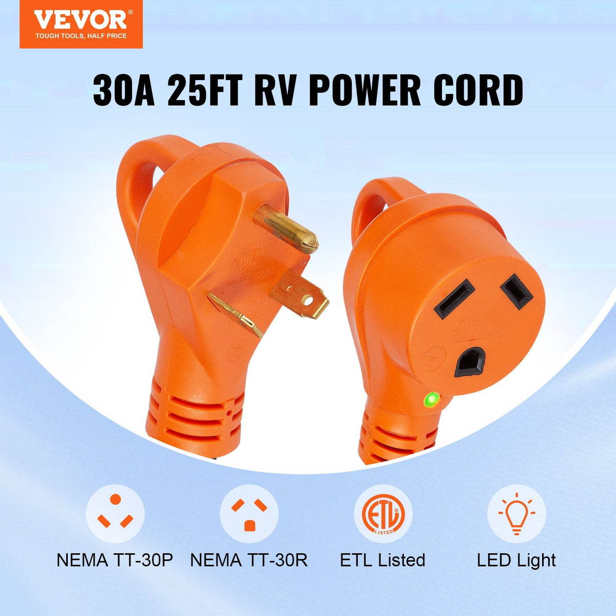 25 ft 30-Amp RV Extension Cord