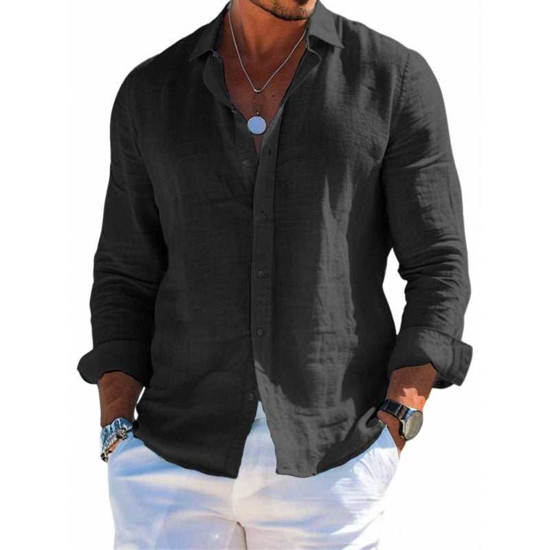 Men's Relaxed-Fit Button-Up Shirt