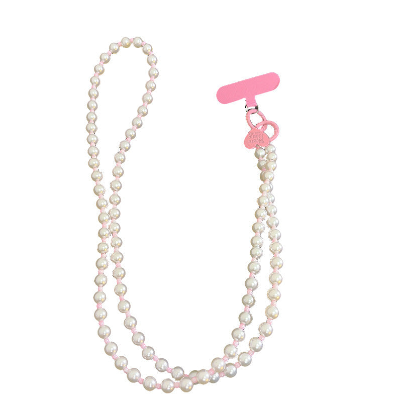 Heart & Pearl Phone Wrist Strap