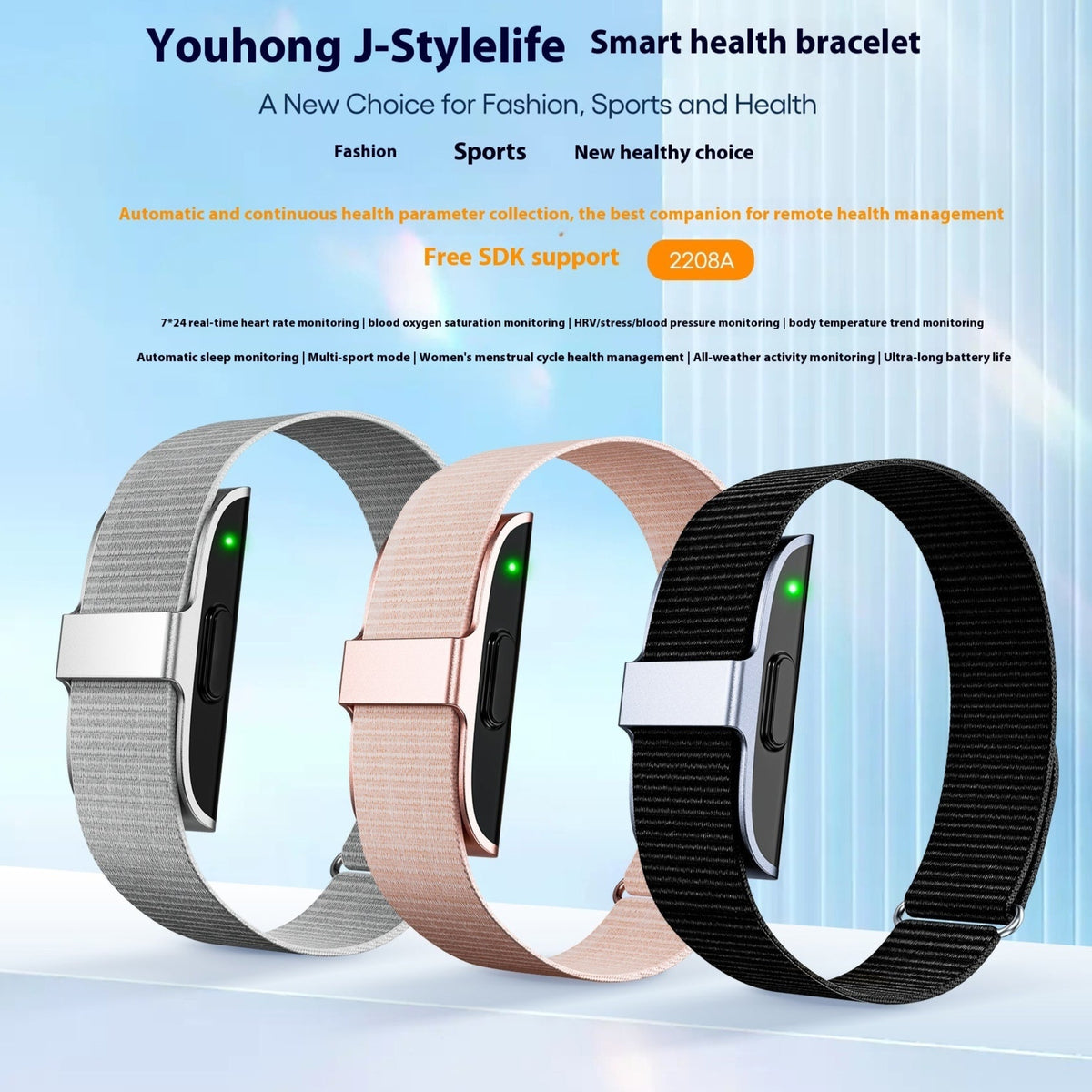 Slim Fitness Tracker Bracelet
