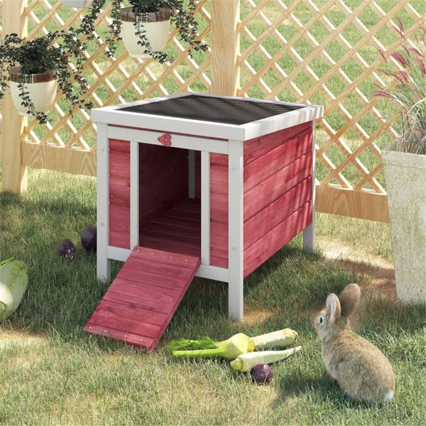 Wooden Pet House with Asphalt Roof