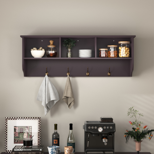 Wall Coat Rack with Shelf