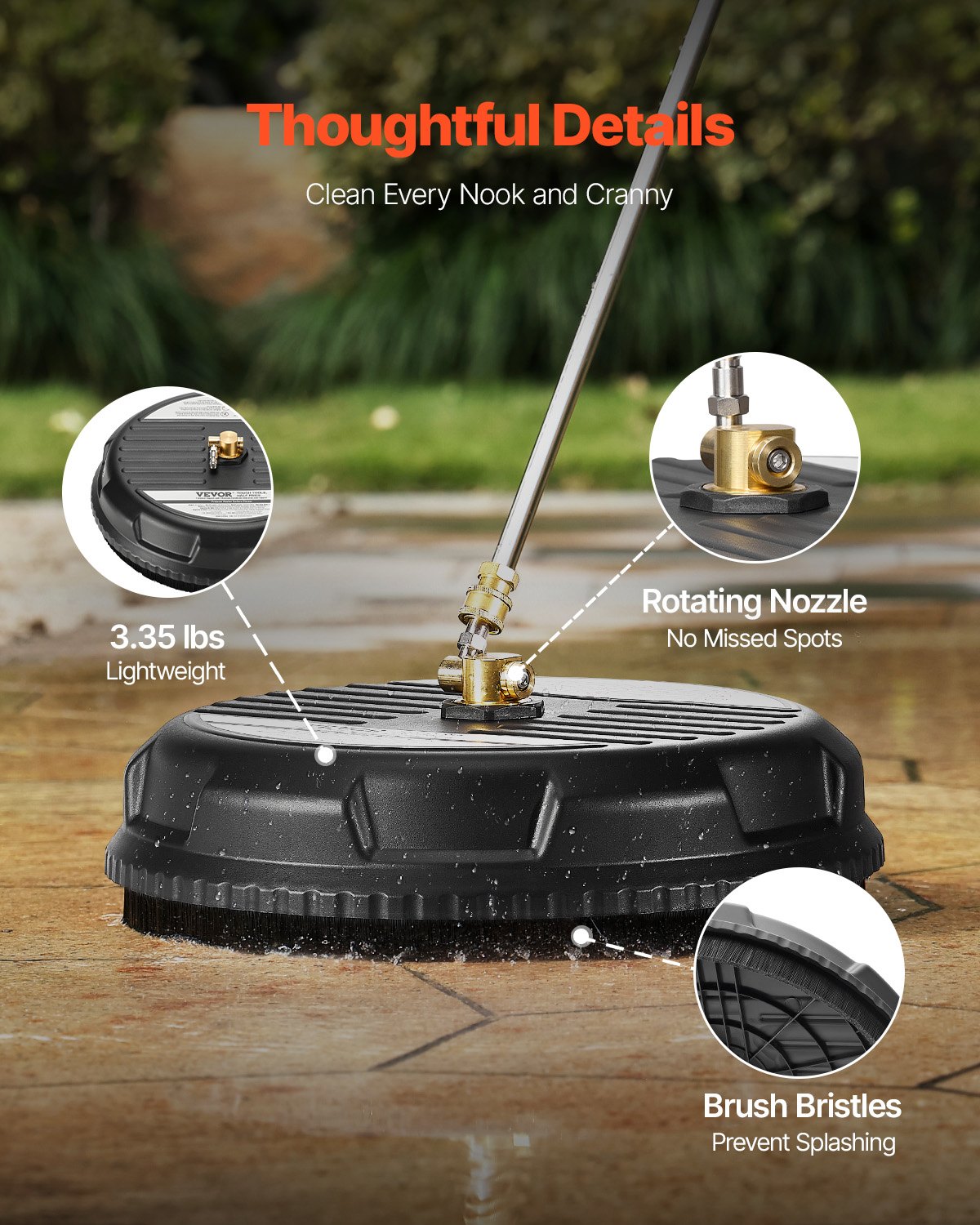 15-Inch Pressure Washer Surface Cleaner