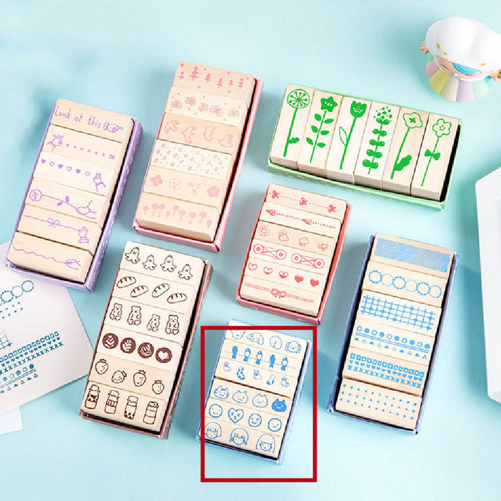 Mini Kingdom Wooden Stamp Set (6 pcs)