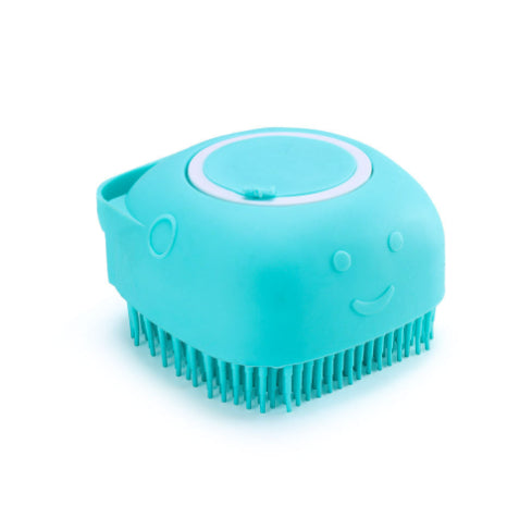 Silicone Pet Bath Brush with Shampoo Dispenser