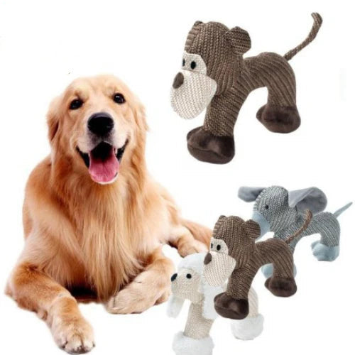 Squeaky Plush Animal Dog Toys
