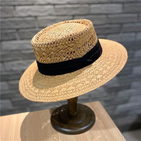 Wide-Brim Sun Hat with Band
