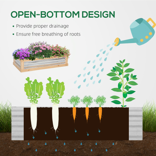 Raised Garden Bed with Mini Greenhouse