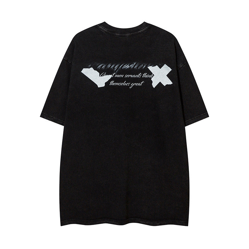 Sad Cartoon Distressed Tee