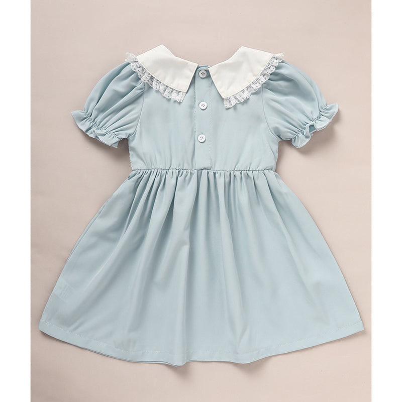 Toddler Smocked Puff-Sleeve Dress