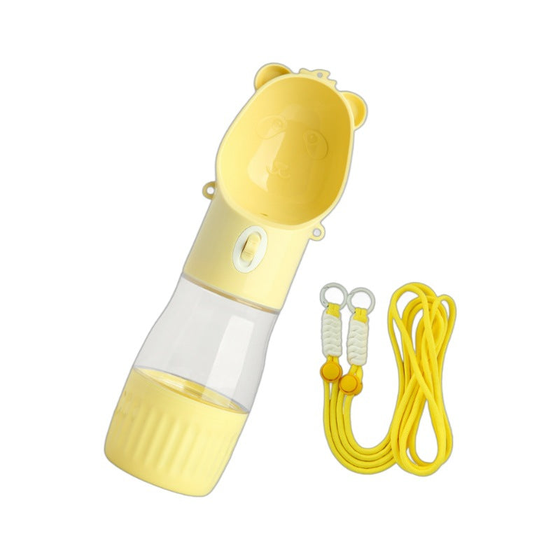 2-in-1 Travel Pet Water Bottle & Food Container