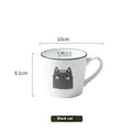 Cartoon Cat Ceramic Mug with Spoon