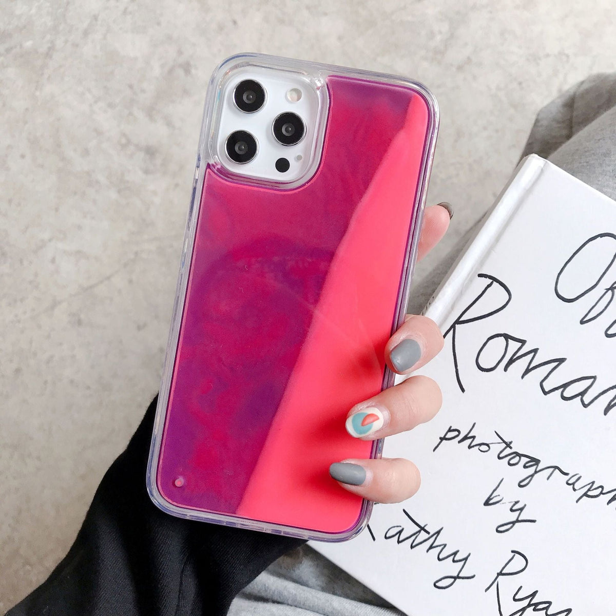 Glow-in-the-Dark Glitter Quicksand Case